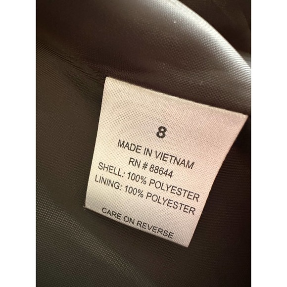 NWT Women Jacket Pants Brown Suit 2pc Set 8 New Washable Dry Clean Work Office - Picture 9 of 14